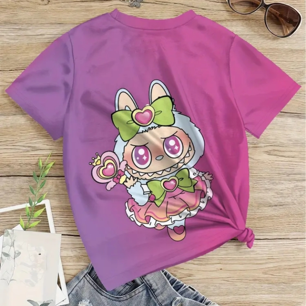 Donated To Shelter Purple Graphic Kids T-Shirt - Picture 1 of 5